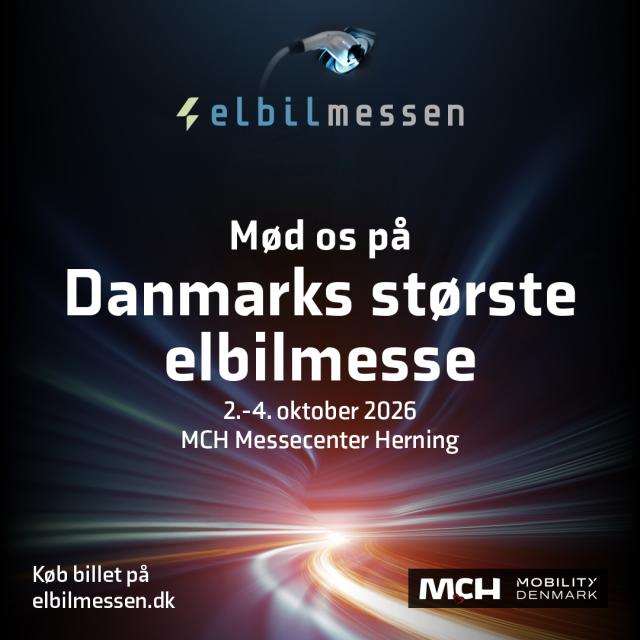 Elbilmessen 2026 Mød os grafik