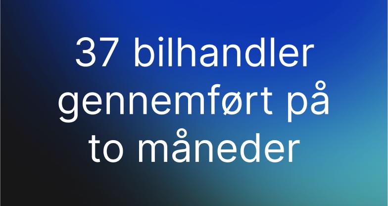 To måneder med fuld fokus på rådgivning, status på CARZILLA